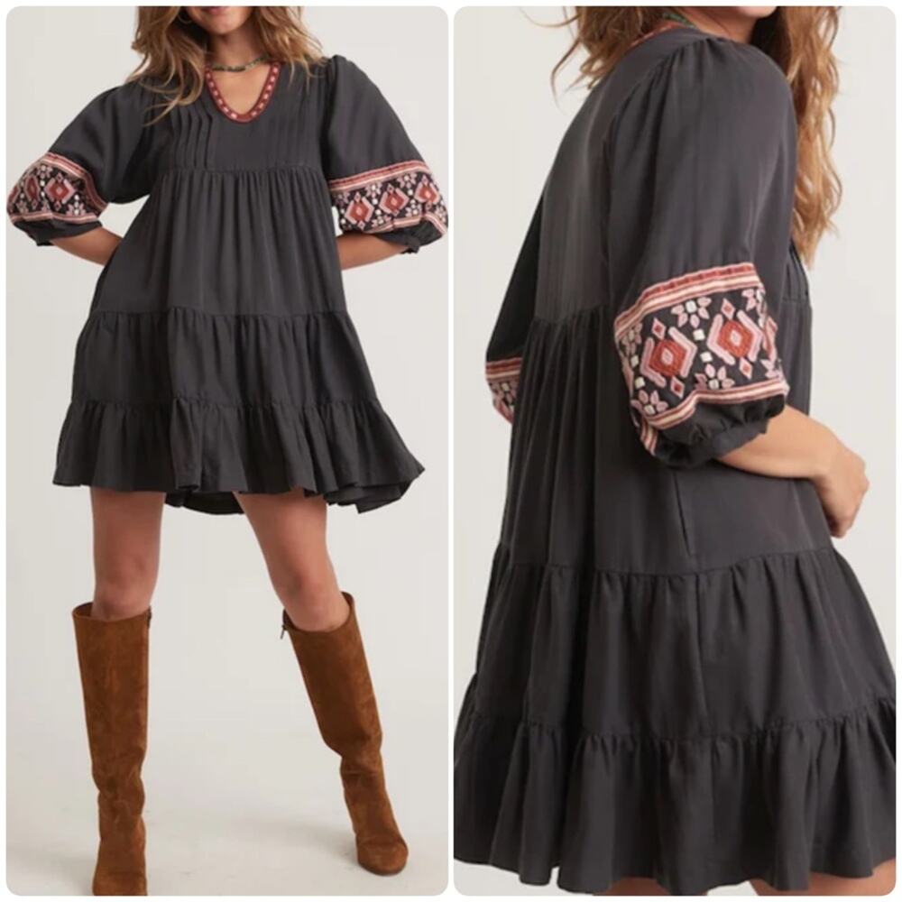 Marine Layer Olema Long Sleeve Mini Dress
